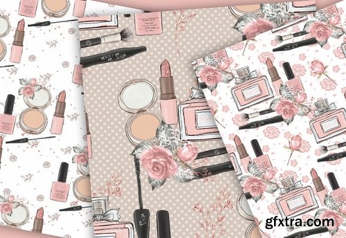 Make up design and digital paper pack