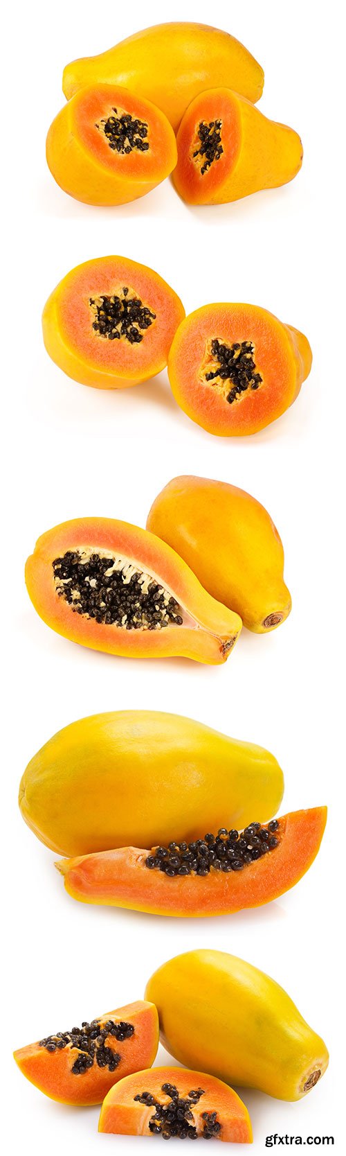 Papaya Isolated - 10xJPGs