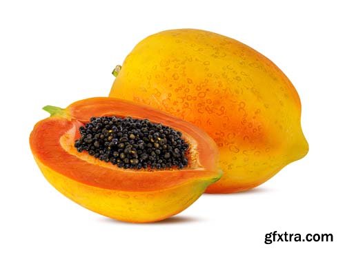 Papaya Isolated - 10xJPGs