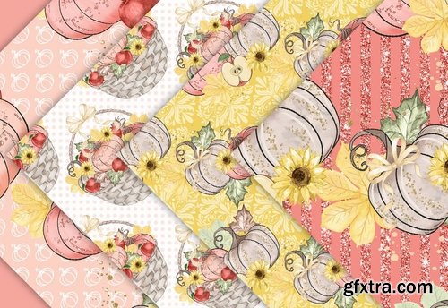 Autumn Harmony design  and digital paper pack