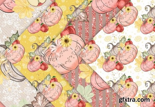 Autumn Harmony design  and digital paper pack