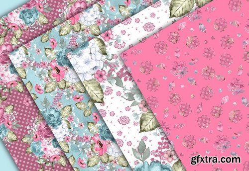 Floral Dreams design and digital paper pack