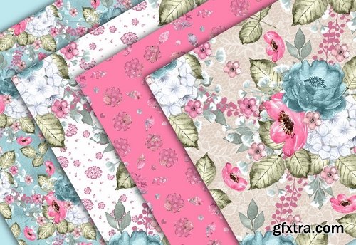 Floral Dreams design and digital paper pack