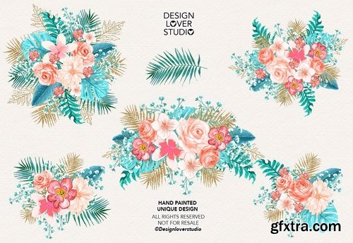 Paradise design and digital paper pack