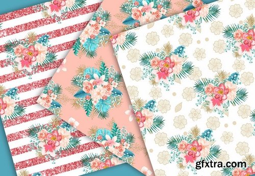 Paradise design and digital paper pack