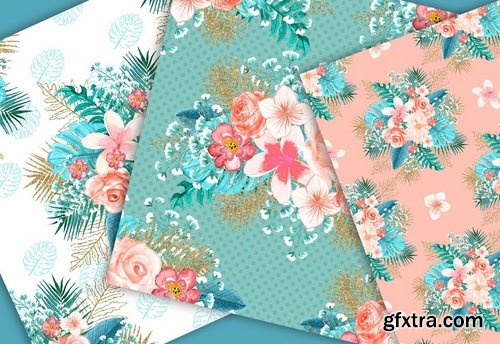 Paradise design and digital paper pack