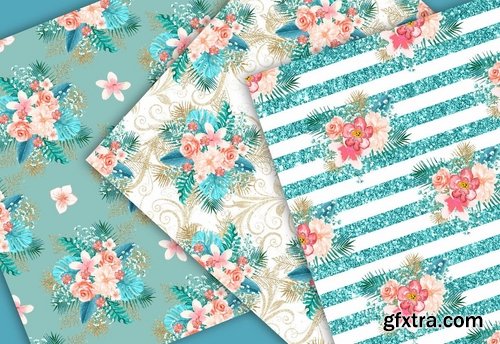 Paradise design and digital paper pack