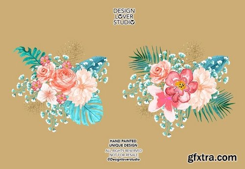 Paradise design and digital paper pack