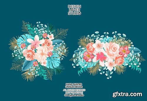 Paradise design and digital paper pack