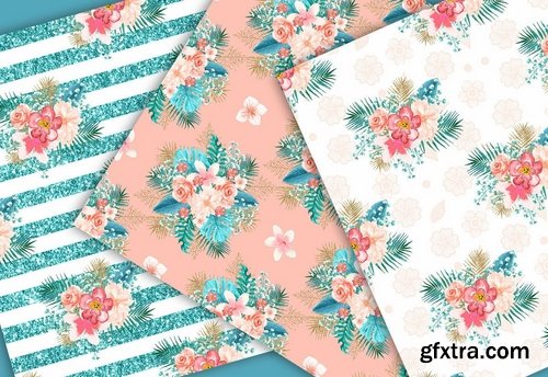 Paradise design and digital paper pack