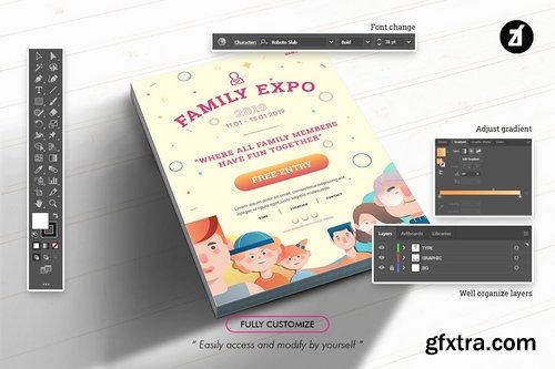 Family expo graphic templates