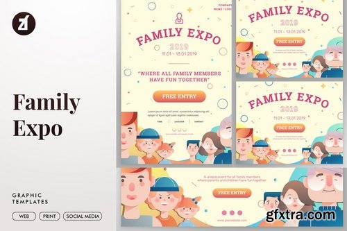 Family expo graphic templates