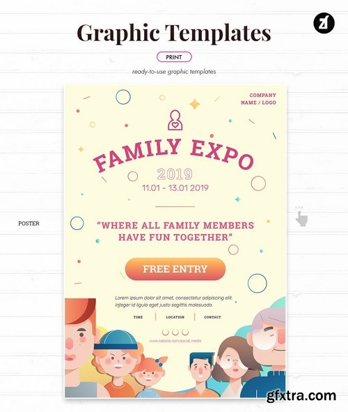 Family expo graphic templates