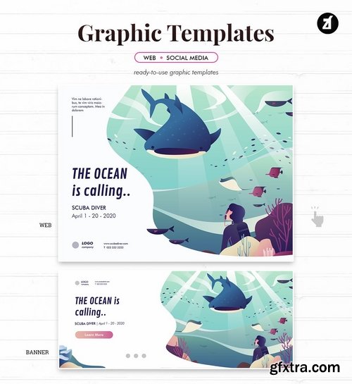 Diving graphic templates