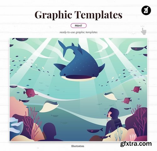 Diving graphic templates