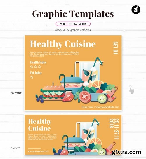 Food fair graphic templates