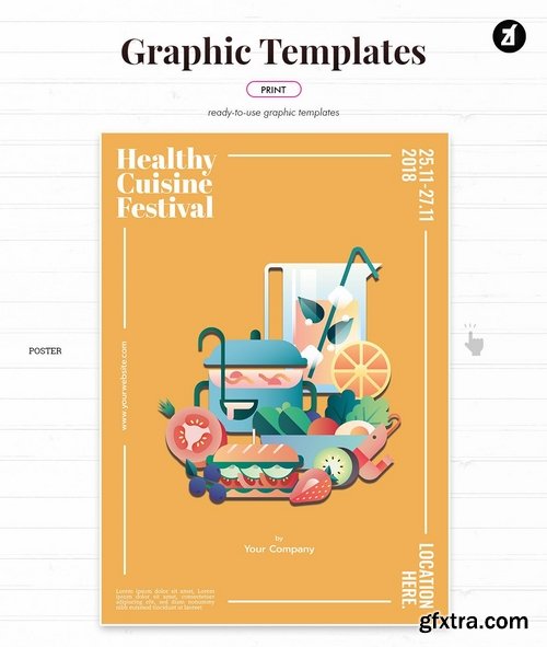 Food fair graphic templates