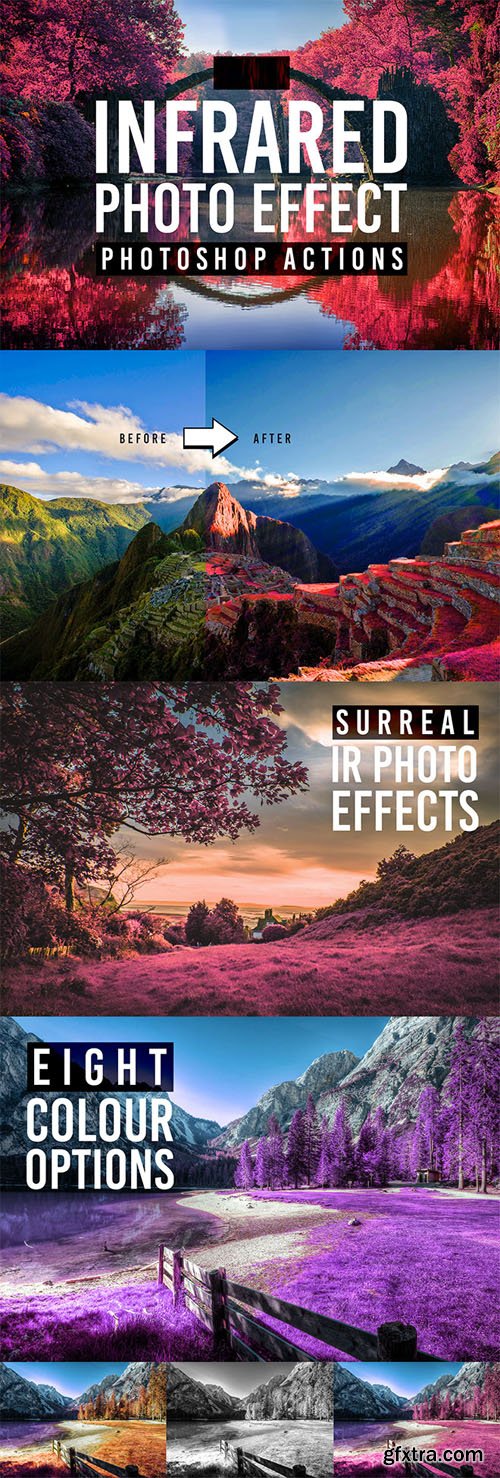 8 Infrared Effect Actions for Photoshop