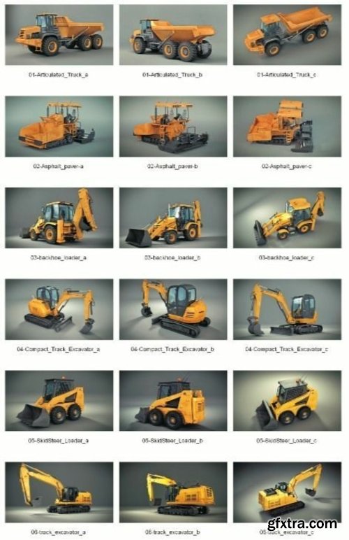 Cgtrader - Dosch 3D - Heavy Machines 3D model