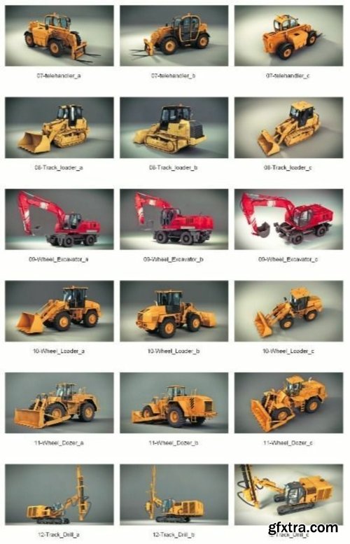 Cgtrader - Dosch 3D - Heavy Machines 3D model