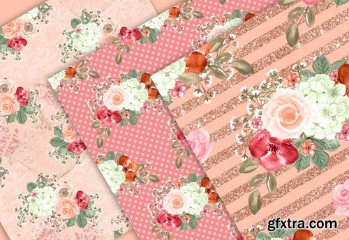 Autumn Bouquet design and digital paper pack