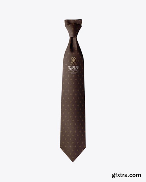 Matte Tie Mockup - Front View 24596