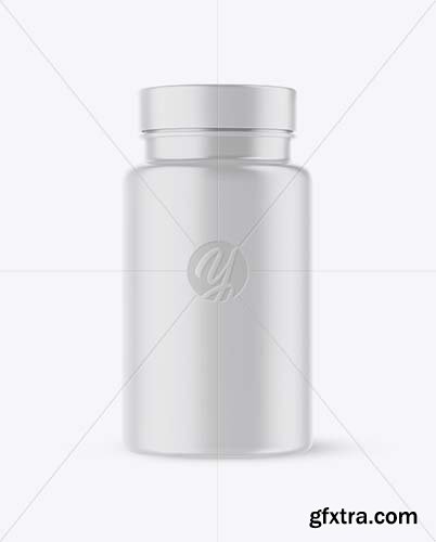 Matte Pills Bottle Mockup