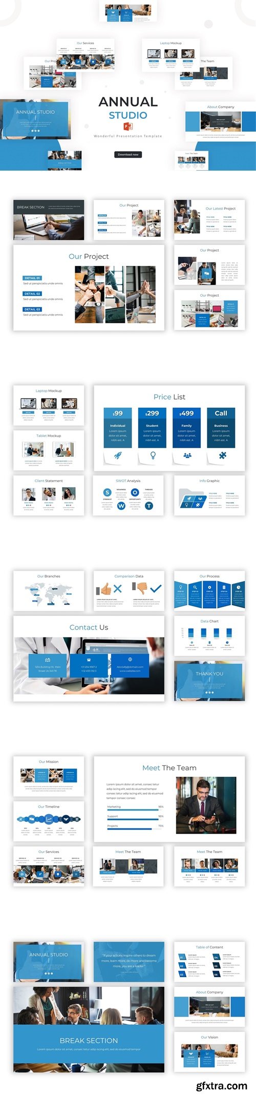 Annual Studio - Powerpoint Template