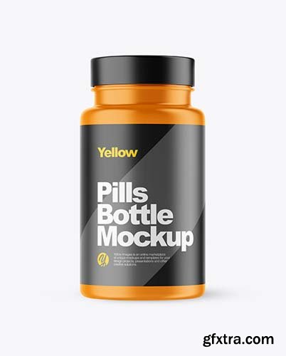 Matte Pills Bottle Mockup