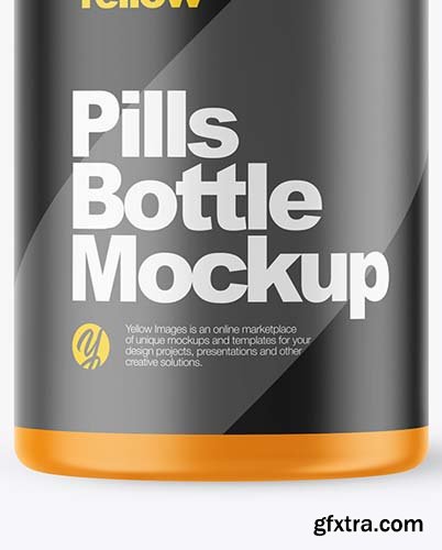 Matte Pills Bottle Mockup