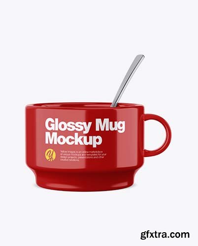 Glossy Mug Mockup