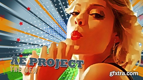 Videohive - Freeze Frame Pop Art Retro Trailer - 23670369