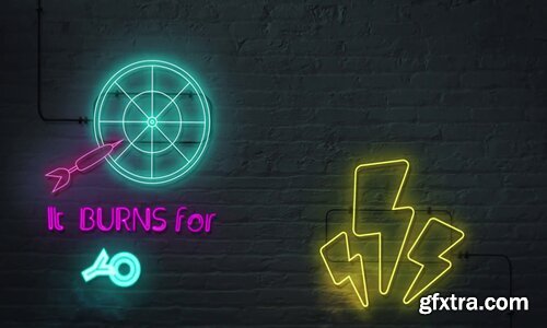 Videohive - Neon Lyrics Template - 23555778