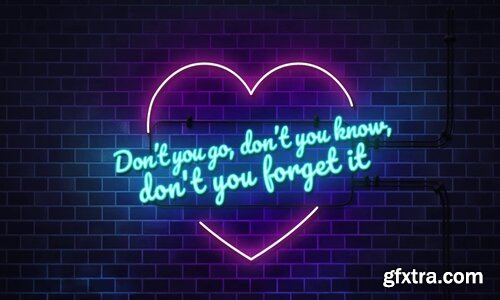 Videohive - Neon Lyrics Template - 23555778