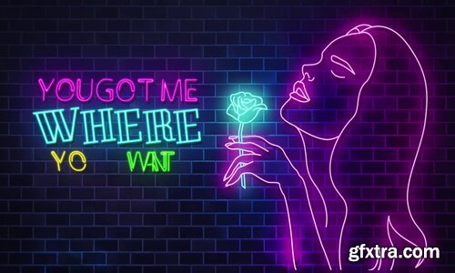 Videohive - Neon Lyrics Template - 23555778