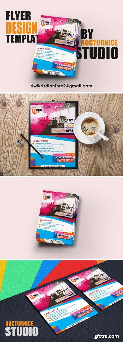 Corporate Flyer Design Template PSD 1294315