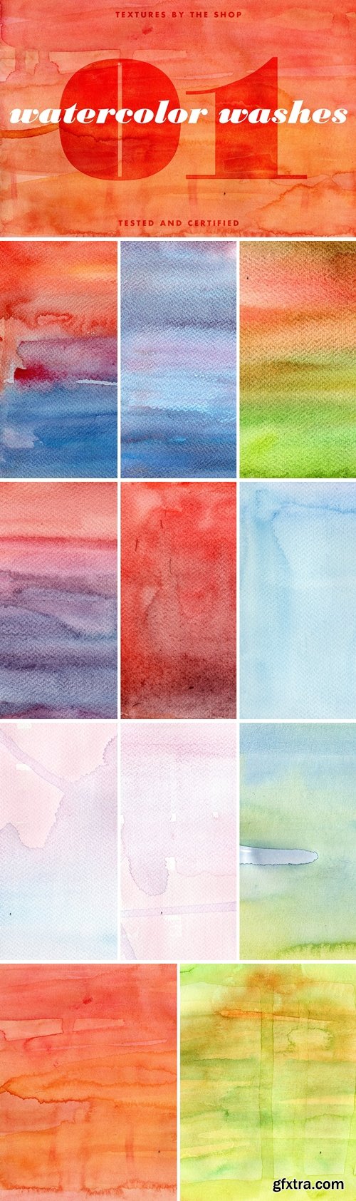 CM - Watercolor washes textures volume 01 227522