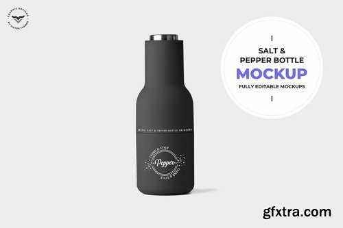 Salt & Pepper Bottle Mockup