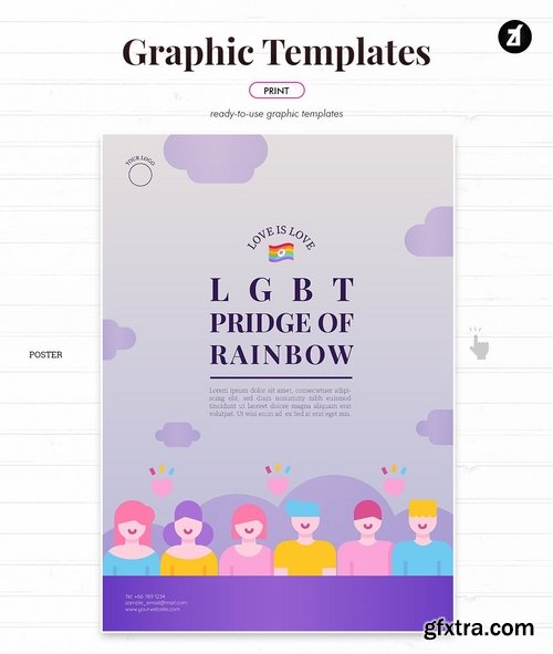 LGBTQ graphic templates