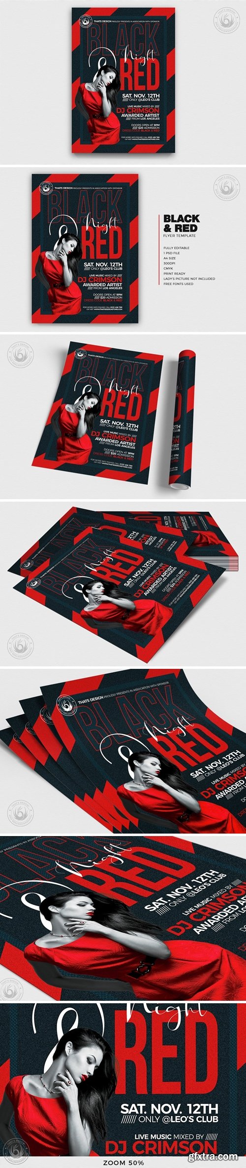 CM - Black and Red Flyer Template V5 3745710