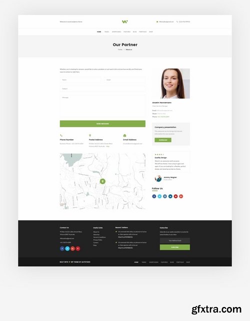 Financial & Consulting PSD Template