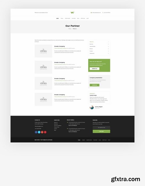 Financial & Consulting PSD Template