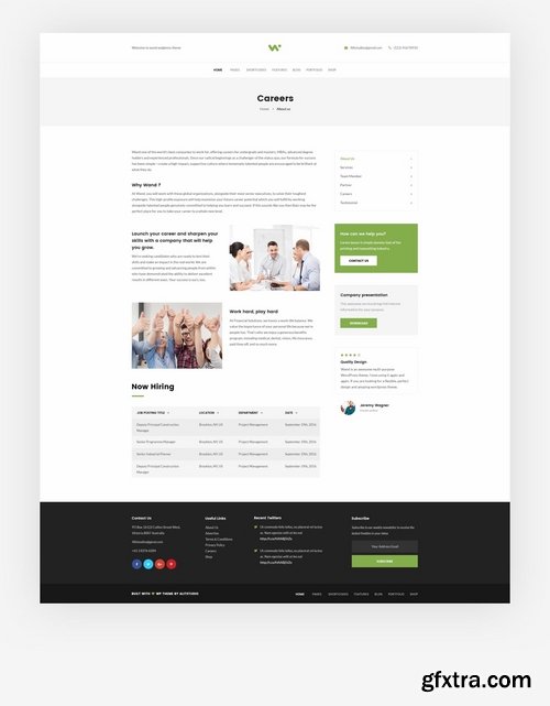 Financial & Consulting PSD Template