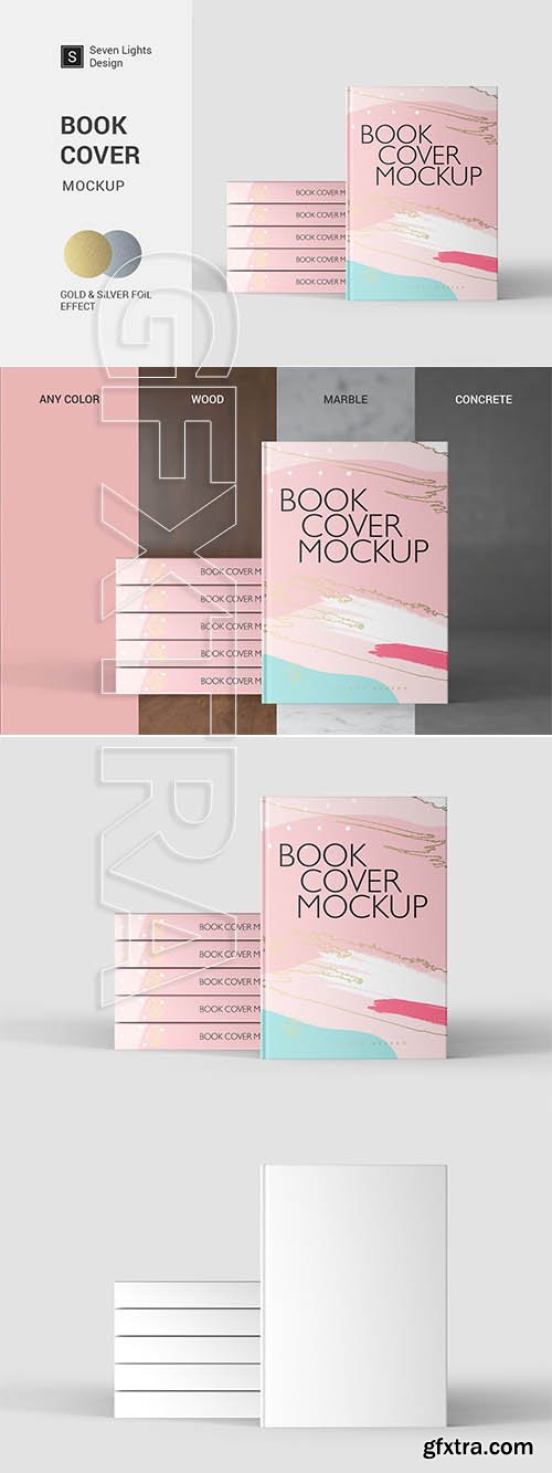 CreativeMarket - Book Cover Mockup 3 3719756