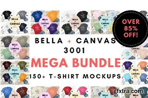 CreativeMarket Ultimate T-Shirt Mockup Mega Bundle 3732431