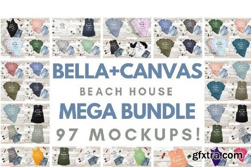 CreativeMarket Ultimate T-Shirt Mockup Mega Bundle 3732431