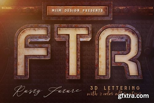 CreativeMarket 3D Lettering Mega Bundle 8 Industry 3074974