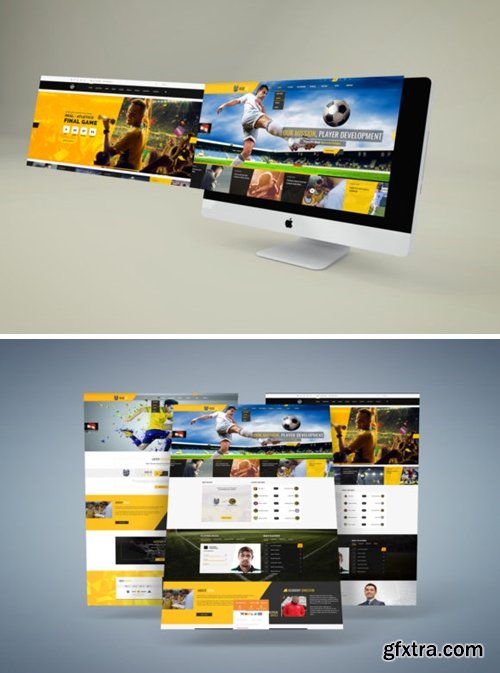 Soccer Club and Sport PSD Template