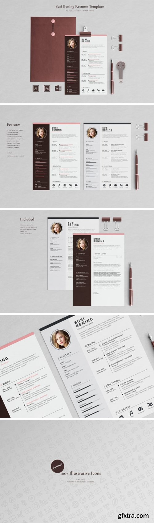 Resume Template 2 Pages Bening