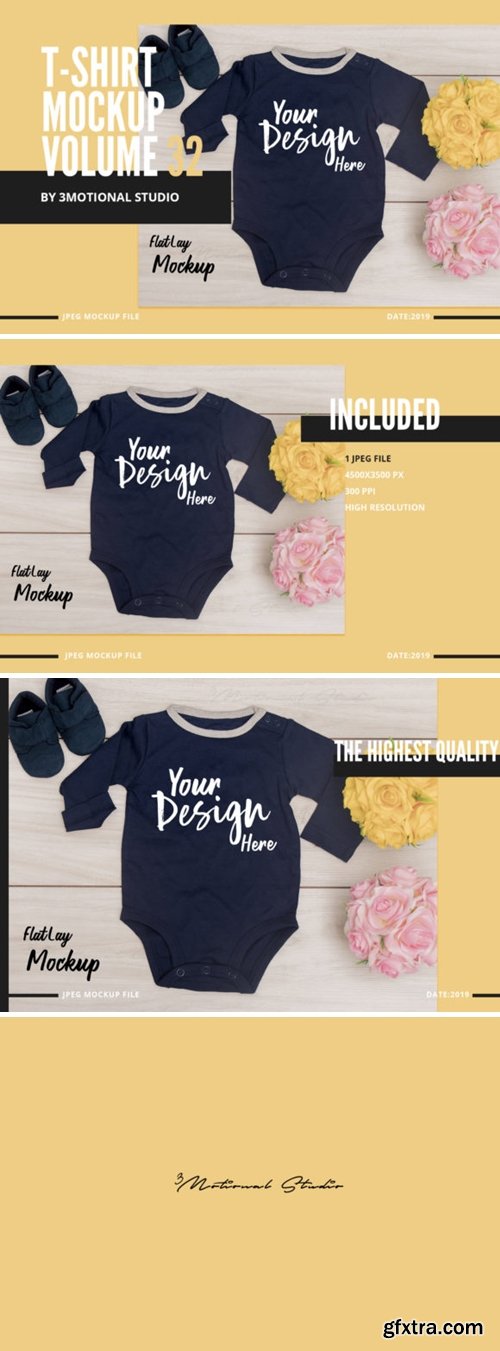 Neo Baby T-Shirt Mockup Volume 32